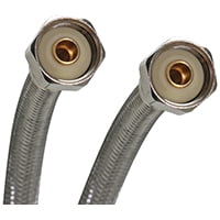 Fluidmaster B4F30CU Universal Braided Stainless Steel Faucet Connector with Size Adaptors 30 Length