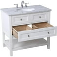 thumbnail image 3 of 36 in. single bathroom vanity set in White, 3 of 14