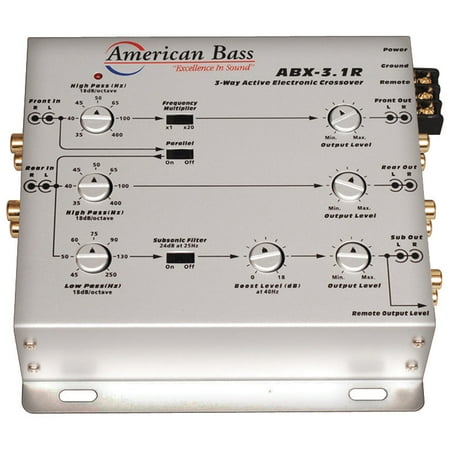 American Bass ABX31A 3-way Active Crossover (Best Active Crossover Home Audio)