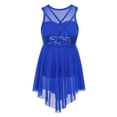 thumbnail image 2 of CHICTRY Kids Girls Sequins Irregular Hem Ballet Lyrical Dance Dress,Sizes 6-14 Blue 10, 2 of 7