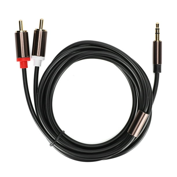 Cable de audio NikouMX 3,5 mm a 2 RCA 2 metros para computadora