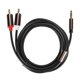 thumbnail image 1 of Cable de audio NikouMX 3,5 mm a 2 RCA 2 metros para computadora, 1 of 8