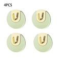 thumbnail image 3 of Gancho multiusos de 4 piezas, colgador de pared autoadhesivo para ropa, bolso, ganchos para llaves, estante sin perforaciones, rodamiento fuerte, Almacenamiento y organización del hogar Marron oscuro Toystoory HA066248-02, 3 of 6