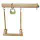 thumbnail image 1 of Soporte de madera para loros, jaula colgante con cuenta para masticar, suministros para mascotas, 1 Uds., juguetes de entrenamiento de nido para, 1 of 9