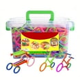 thumbnail image 1 of 600PCS Kids Building Stick DIY Plastic Stick Toy Building Block Stick with Box, 1 of 10