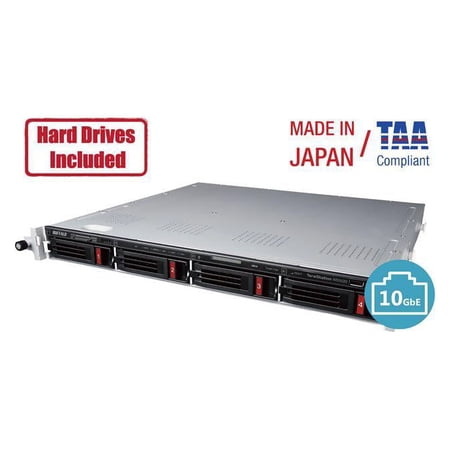 UPC: 0747464134734 | Buffalo TeraStation WS5420RN Windows Server IoT 2019 Standard 32TB 4 Bay Rackmount (4x8TB) NAS Hard Drives Included RAID iSCSI