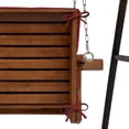 thumbnail image 5 of ARDEN Indoor / Outdoor Swing Cushion Set, 56 x 20, Water Repellent, Fade Resistant, Cushion Set for swing or bench Ruby Red Leala, 5 of 8