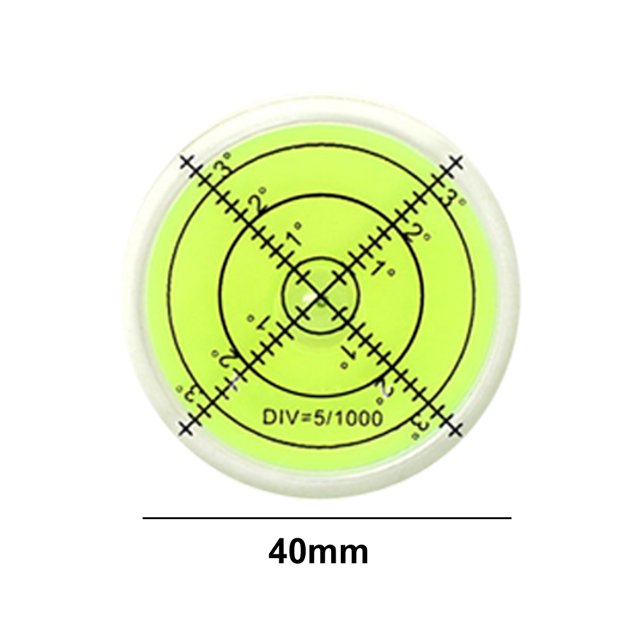 Mini herramientas de medición translúcidas de nivel de burbuja horizontal circular (40 * 10 mm) Likrtyny Para estrenar