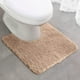 thumbnail image 3 of Felpuda de baño | Alfombra antideslizante de microfibra engrosada | Fondo de goma TPR de secado rápido absorbente de agua | Forma geométrica | Lavable | 50x50cm | 1-Pack, 3 of 5