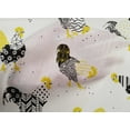 thumbnail image 5 of oneOone Cotton Cambric White & Yellow Fabric Rooster Cock Sewing Craft Projects Fabric Prints By Yard 56 Inch Wide, 5 of 6