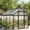 Dark Gray 6x8, variant on Senfot Outdoor Sunroom, Aluminum Frame, Polycarbonate Panel, Enclosed Patio Greenhouse Shelter Dark Gray 6x8