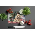 thumbnail image 4 of Poodle Cozy Christmas Glass Cutting Board Large 12 in x 15 in, 4 of 5