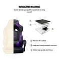 thumbnail image 6 of GTPLAYER Gaming Chair with Footrest, Big and Tall Game Chair 350lb Racing Style Computer Chair, Ergonomic Executive Office Chair High Back with Lumbar Support and Recliner, Purple, 6 of 6