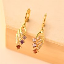 Latrodar European And Fashion Trends 18k Gold-Plated Earring gold up to 30% Off