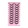 thumbnail image 1 of Pestañas Postizas de Efecto Gato Natural | Juego de 10 Pares | Aspecto Esponjoso y Natural, 1 of 5