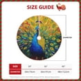 thumbnail image 2 of Lukts Peacocks Print Color Life Christmas Tree Skirt, Winter Holiday Tree Mat Decoration ,Can be Used as A Shawl-36", 2 of 6
