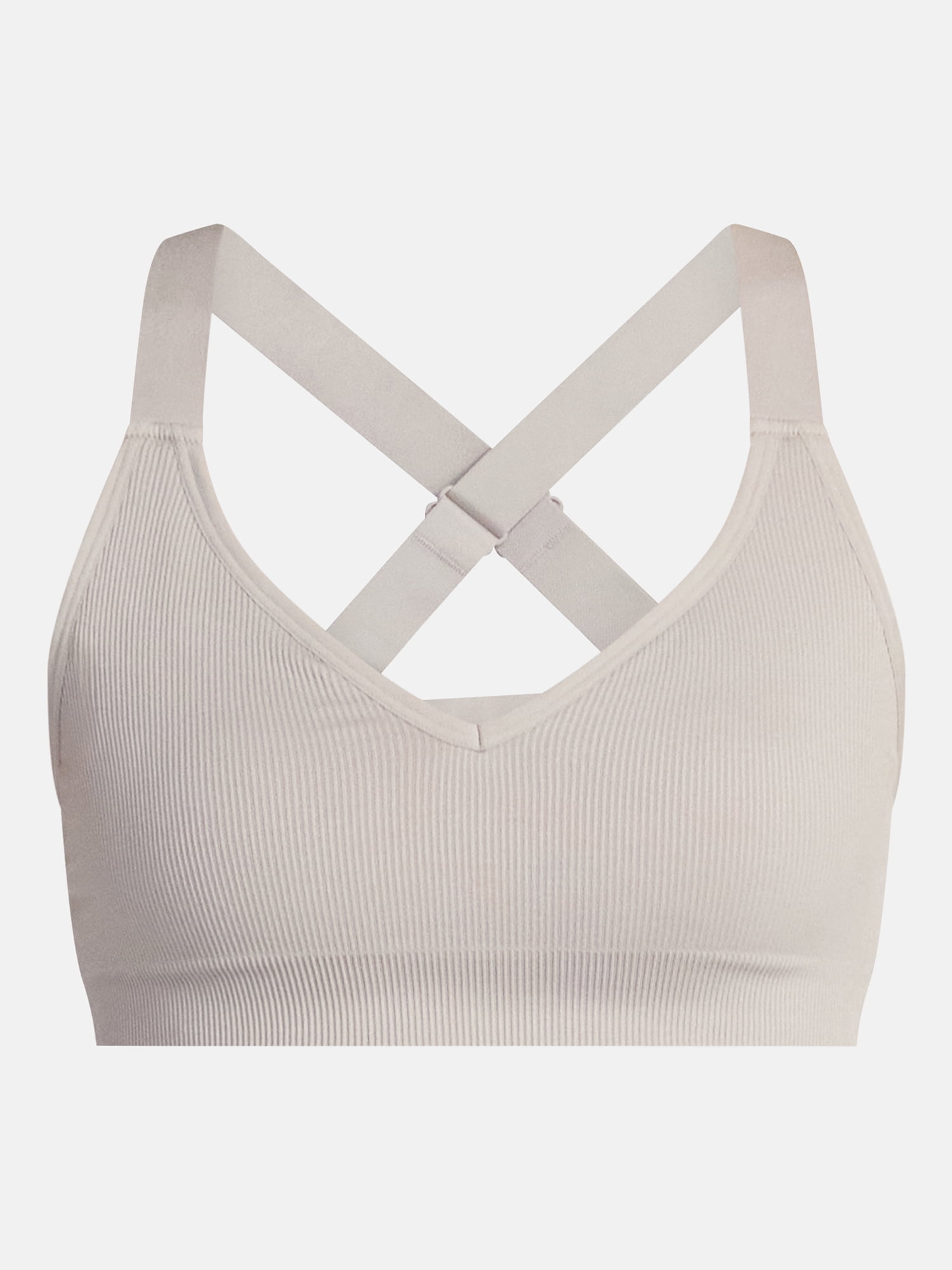 Avia Women's Seamless Rib Plunge Sports Bra, Sizes XS-XXXL