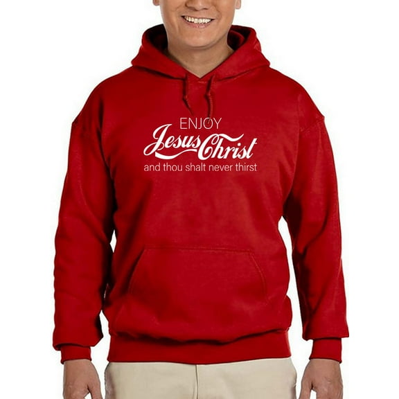 Enjoy Jesus Christ. Hoodie Men -GoatDeals Designs, Male Large