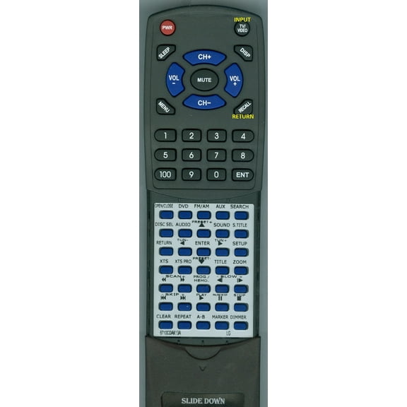 Replacement Remote for LG 6710CDAK13A, RT6710CDAK13A