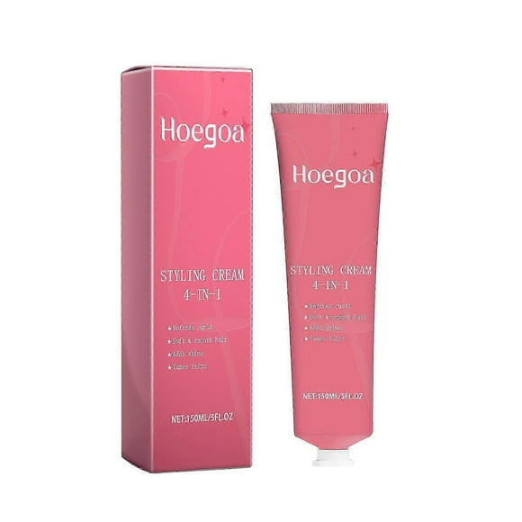 Styling Cream, 4-In-1 Hair Styling Cream for Flyaways,Suitable for all kinds of curly hair styles