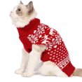 thumbnail image 1 of Dog Christmas Dressing Pet Edelweiss Deer Sweater896, 1 of 7