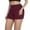 Wine, variant on Uaswgudfs Women's High-Waisted Yoga Shorts - Seamless Stretch Fabric for Gym Workouts & Athletic Support Black XL