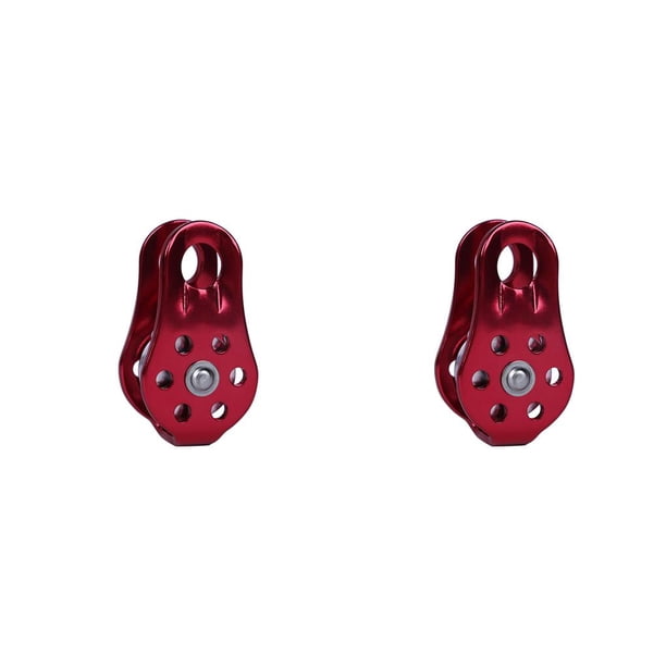 Yuarrent Polea de escalada con rodamiento de bolas, herramienta de supervivencia, accesorio de rescate de gran altitud, equipo de transporte Type1 NO1