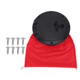 thumbnail image 2 of Black Deck Plate Kit Waterproof Round Hatch Cover for Kayak Boat Fishing Rigging, 2 of 7