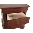 thumbnail image 3 of Louis Philippe 2-Drawer Cherry Nightstand (24 in. H X 22 in. W X 16 in. D), 3 of 5