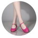 thumbnail image 5 of WILLBEST Sandalias De Mujer De Playa, Zapatos De Baile De Tacón Bajo De Goma Con Suela Completa Y Hebilla De Color Liso Para Mujer, 5 of 7