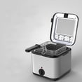 thumbnail image 5 of Friteuse Électrique en Acier Inoxydable AC 1000W Friteuse Multifonction Accessoires de Cuisine avec Panier, 5 of 5