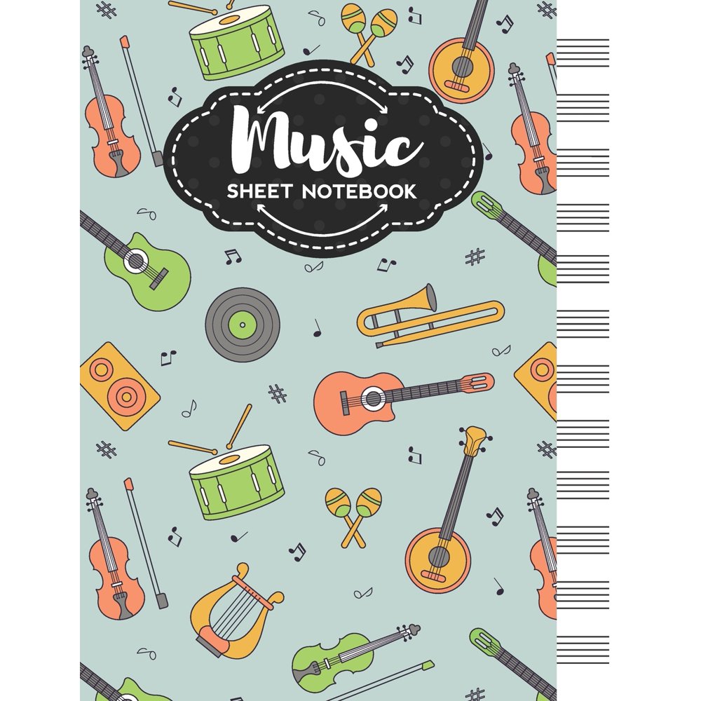 music notebook student assignment book sheet music