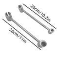 thumbnail image 4 of Hinges Gap Adjusting Wrench, Hinge Wrench, Door Hinge Repair Spanner Adjustable Wrench Tool, Upgrade Steel Double-head Door Hinge Repair Spanner Key for Round Bolt Standard Gauge, 4 of 4