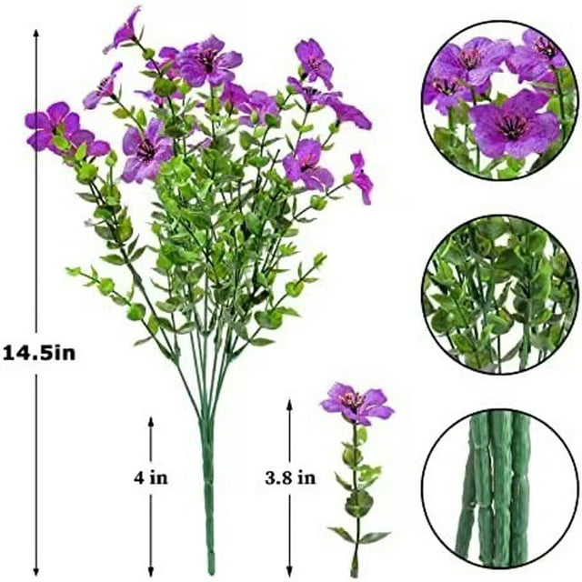 WRKEKC Clearance 2pcs 7pronged Violet Simulation Flower Bouquet Decoration And Flower Arrangement