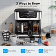thumbnail image 2 of AIRMSEN 12-Cup Drip Coffee Maker with K Cup Combo, Programmable Coffee Machine with 1-4 Cup Setting, Single Serve or Coffee Pot, Auto Shut-off, Spill-Free Spout, 2 of 9
