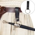 thumbnail image 4 of bedienty Party Costume Belts Rack Knight Gear PU Leather Medieval Hammer Rings Ornament Medieval Hammer Rings Holder Belt Hanger, 4 of 6