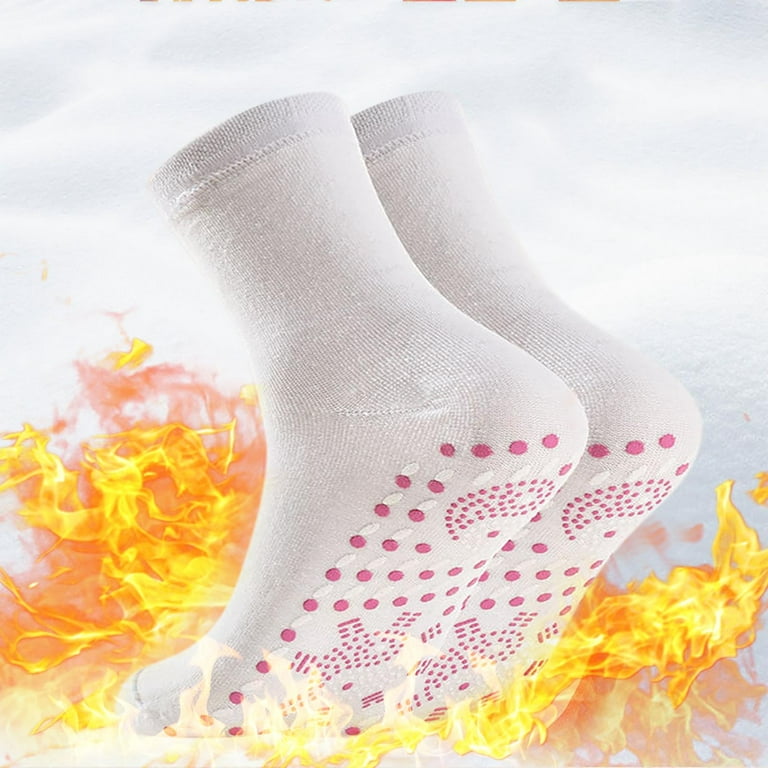 Hesxuno Winter Heated Socks for Women Men, Thick Warm Ankle Socks Outdoor  Sports Ski Heating Sox for Cold Feet Thermal Socks Foot Warmer 
