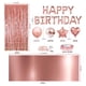 thumbnail image 3 of Kit de globos de oro rosa para cumpleaños, 34 unidades, lámina de látex, fiesta, 3 of 4
