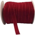 thumbnail image 2 of Carrete de cinta de terciopelo de 10 yardas (rojo, 5/8"), 2 of 4