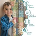 thumbnail image 2 of Pioneer Flower Floral Print Pattern Teens Curtains,Teens Insulated Curtains Set Of 2,Bedroom Essentials,Toddler Room Decor 52"x84", 2 of 3