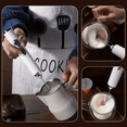 thumbnail image 2 of Milk Frother Handheld Rechargeable with Stand, Frother Wand Drink Mixer Electric Whisk for Coffee, Detachable With 3 Stainless Whisks, Hand Mixer for Lattes, Cappuccino, Matcha, Egg, White, 2 of 7