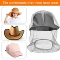 thumbnail image 4 of 12 Piezas de Mosquiteras de para la Cabeza, Capucha Protectora para , Sombrero de Pesca con Red para Hombres y Mujeres (Gris), 4 of 5