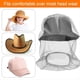 thumbnail image 4 of 12 Piezas de Mosquiteras de para la Cabeza, Capucha Protectora para , Sombrero de Pesca con Red para Hombres y Mujeres (Gris), 4 of 5