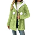 thumbnail image 2 of Bovxnpu Winter Coats for Women, Women's Oversized Jackets Fall Winter Versatile Double Sided Furry Collar Long Sleeve Hooded Warm Coat Warm Winter Clothing, 2 of 8