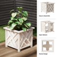 thumbnail image 2 of Macetero exterior Pure Garden 37x37x33 cm blanco, 2 of 7