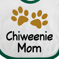 thumbnail image 4 of Inktastic Chiweenie Mom Paw Print Girls Baby Bib, 4 of 4