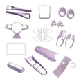 thumbnail image 2 of Adecuado para reposabrazos de delfín, control central, salida de aire, tira brillante, juego completo morado de protección interior, protección antiarañazos, panel antipatadas, 2 of 2