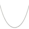 thumbnail image 4 of Auriga Fine Jewelry 14K White Gold 0.70mm Ropa Chain Necklace 14inch for Women, 4 of 5
