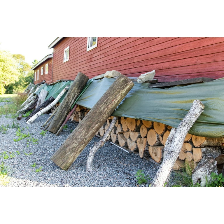 Moose Supply Waterproof Poly Tarp Firewood Cover 6 x 26