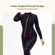 thumbnail image 2 of Traje de buceo para mujer Mujeres negras, 2 of 5